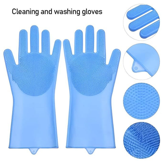 Silicone Washing Gloves – Reusable Cleaning Gloves