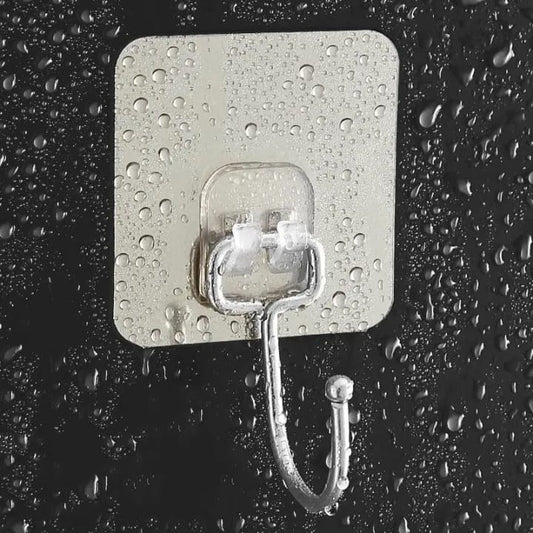 Heavy Duty Adhesive Wall Hooks – Pack of 10