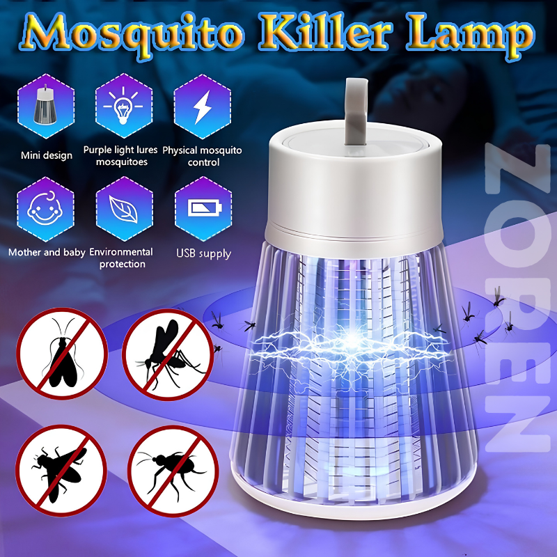Portable USB LED Mosquito Killer Lamp – Easy Insect Trap